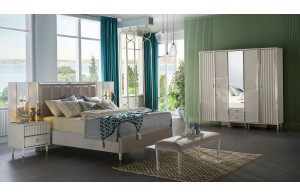 Пятистворчатый шкаф Gravita (Гравита) GRAV-33 слоновая кость