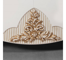 Витрина 2-х дверная в гостиную Стелла (белый золото)