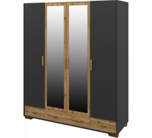 Шкаф для одежды четырехстворчатый Сканди МН-036-34(графит)