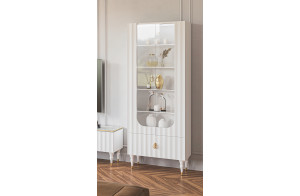 Шкаф-витрина Лоренсо МН-043-25 белый