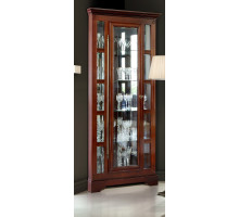 Шкаф с витриной Полонез угловой ММ-174-01У/01 (черешня)