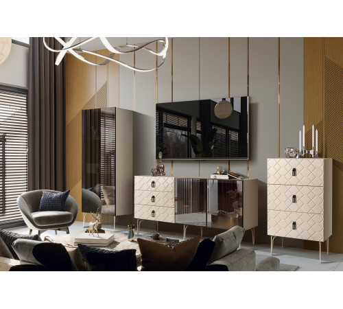 Комод для белья Богемия Фарфале (Bogemia Farfalle) БМКМ-1 (Fа)