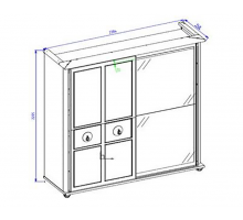 Шкаф-купе платяной Мистраль (Mistral) MIST-19